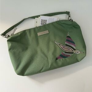 NWT Ju-Ju-Be Green Embroidered Bag